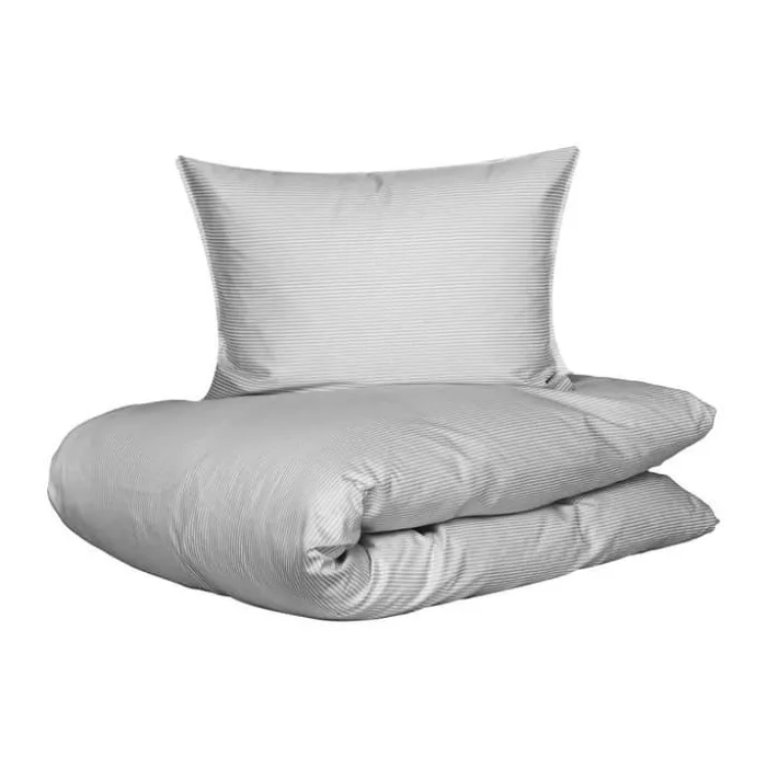 Borås Cotton Cille Sengetøj B 140 x L 220 cm - Bomuld - Grå