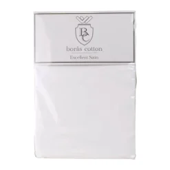 Borås Cotton Cloud Boxlagen B 200 x L 200 cm - Bomuldssatin - Hvid