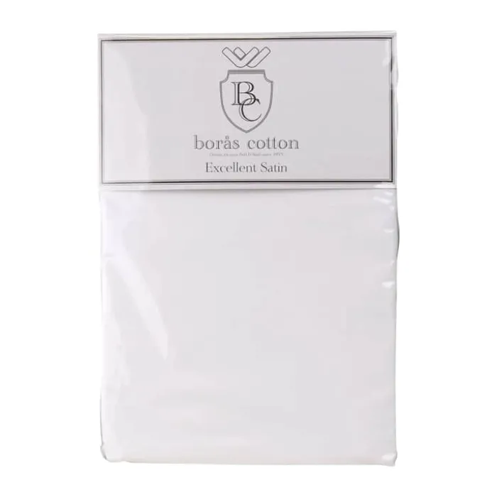 Borås Cotton Cloud Boxlagen B 140 x L 200 cm - Bomuldssatin - Hvid