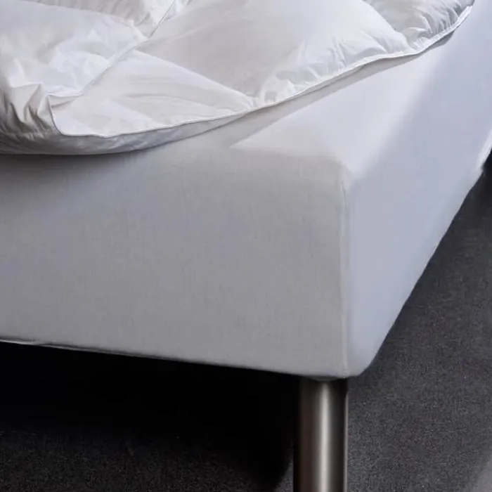 Borås Cotton Cloud Boxlagen B 140 x L 200 cm - Bomuldssatin - Hvid