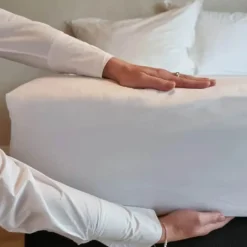 Borås Cotton Cloud Boxlagen B 180 x L 200 cm - Bomuldssatin - Antracit grå