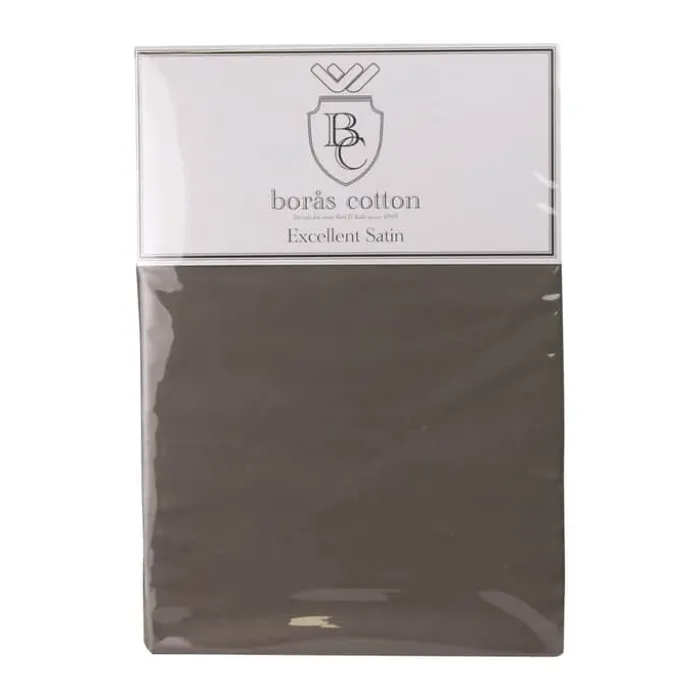 Borås Cotton Cloud Boxlagen B 80 x L 200 cm - Bomuldssatin - Antracit grå