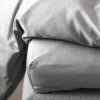 Borås Cotton Cloud Kuvertlagen B 120 x L 200 cm - Bomuldssatin - Antracit grå