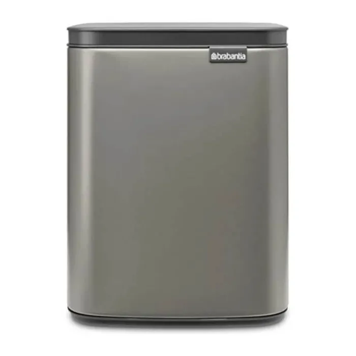 Brabantia BO Affaldsspand 7 liter - Stål/plastik - Platinum