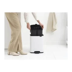 Brabantia Bo Pedalspand 12 liter - Stål - Hvid
