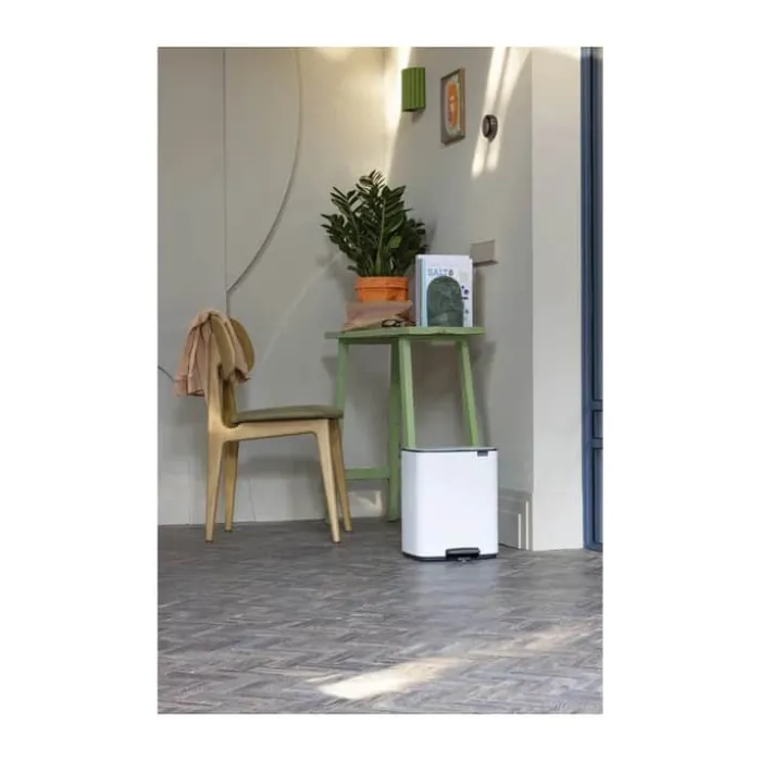 Brabantia Bo Pedalspand 12 liter - Stål - Hvid