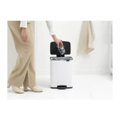 Brabantia Bo Pedalspand 12 liter - Stål - Hvid