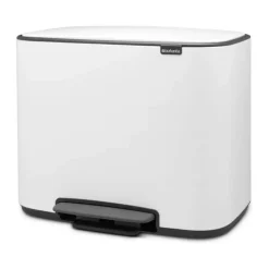 Brabantia BO Pedalspand 11/23 liter - Metal - Hvid