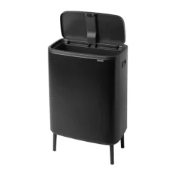 Brabantia Bo Touch Affaldsspand 60 liter - Plastik/stål - Mat sort