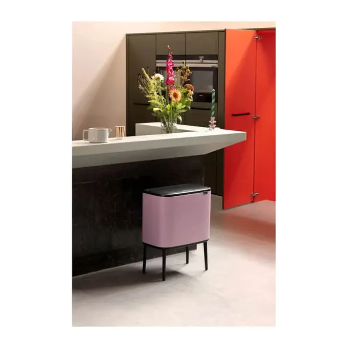 Brabantia Bo Touch affaldsspand 11/23 liter - Stål - Lilac pink