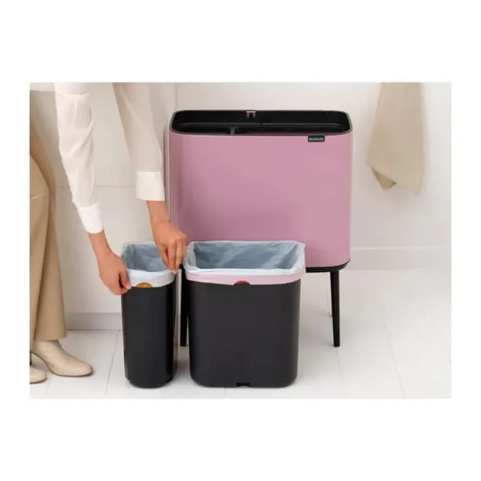 Brabantia Bo Touch affaldsspand 11/23 liter - Stål - Lilac pink