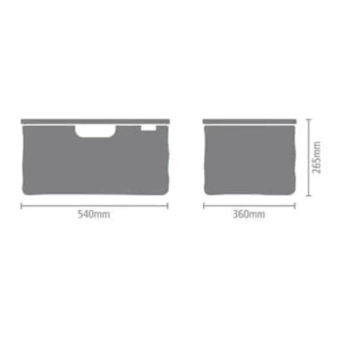 Brabantia Foldbar Vasketøjskurv 40 liter - Stof - Black