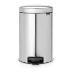 Brabantia NewIcon Pedalspand 12 liter - Plastik/stål - Mat stål