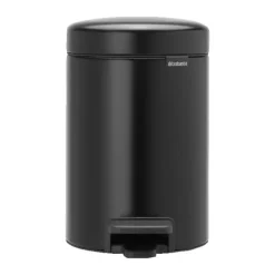 Brabantia NewIcon Pedalspand 3 liter - Plastik/stål - Mat sort