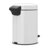 Brabantia NewIcon Pedalspand 3 liter - Plastik/stål - Hvid