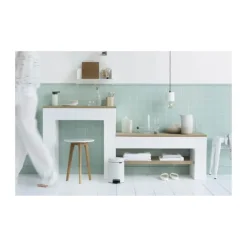 Brabantia NewIcon Pedalspand 3 liter - Plastik/stål - Hvid
