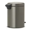 Brabantia NewIcon Pedalspand 5 liter - Stål/plastik - Platinum