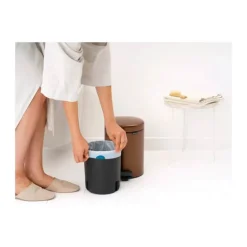 Brabantia NewIcon Pedalspand 5 liter - Stål - Warm bronze