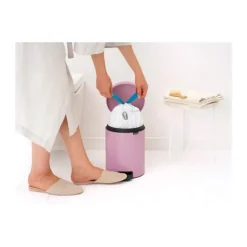 Brabantia NewIcon Pedalspand 5 liter - Stål - Lilac pink