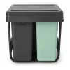 Brabantia Sort & Go Indbygningsmodul H 43 x B 32 x L 48 cm - Plastik - Grey