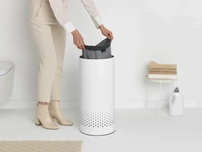 Brabantia Vasketøjskurv 35 liter - Stal/plastik - White