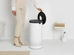 Brabantia Vasketøjskurv 35 liter - Stal/plastik - White