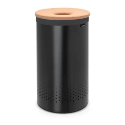 Brabantia Vasketøjskurv 60 liter - Med korklåg - Sort