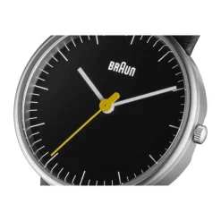 Braun Classic Armbåndsur - Dame Ø 3,1 cm - Rustfrit stål/læder - Sort/sølv
