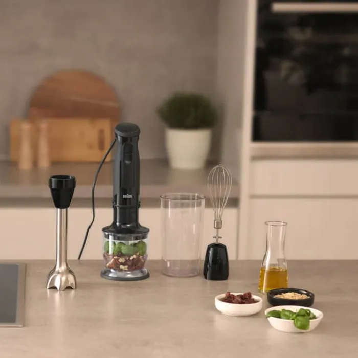 Braun Multiquick 5 Stavblender MQ50202M - 3 dele 1000 watt - 21 hastigheder - Inkl. tilbehør