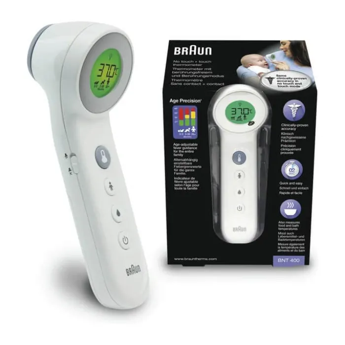 Braun No Touch Termometer BNT400EE Berøringsfri - Brugervenligt - Age Precision-teknologi