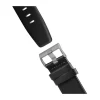 Braun Quarz Armbåndsur - Herre Ø 3,8 cm - Læder/rustfrit stål - Sort/hvid