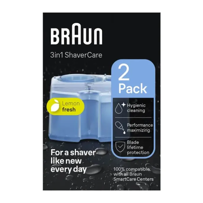 Braun Rensevæske - 2 stk. Passer til alle SmartCare og Clean&Charge Centers