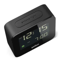 Braun Vækkeur BC08 H 5,8 x B 5,8 cm - Plastik - Sort
