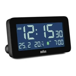 Braun Vækkeur BC10 H 9 x B 13 cm - Plastik - Sort