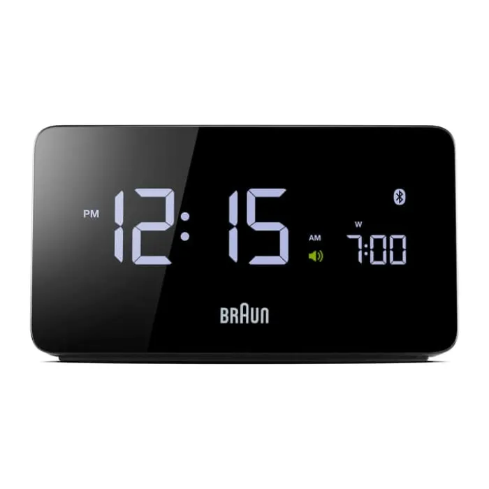 Braun Vækkeur BNC020 H 7,5 x B 14 x D 4 cm - Plastik - Sort