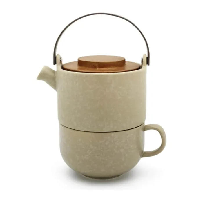 Bredemeijer Umea Tesæt - 2 dele 500 ml - Stentøj- Beige