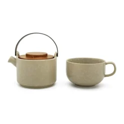 Bredemeijer Umea Tesæt - 2 dele 500 ml - Stentøj- Beige