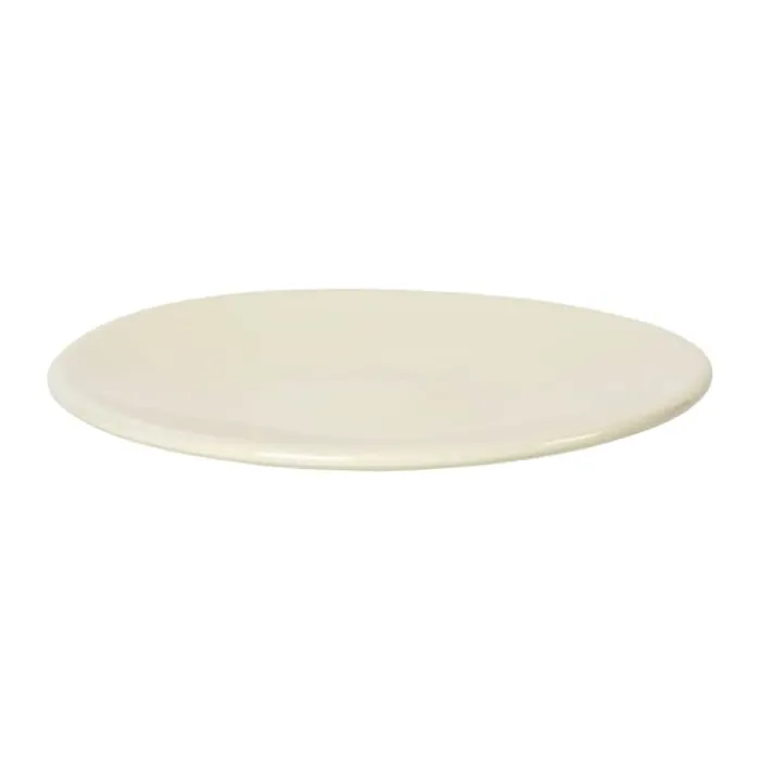 Broste Copenhagen Alfredo Serveringsfad Ø 24 x H 3,5 cm - Stentøj - Cream