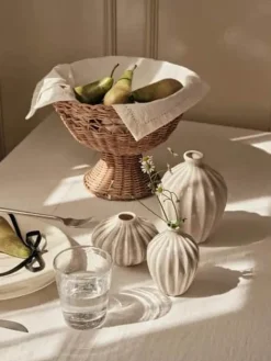 Broste Copenhagen Amalie Vase - 3 stk. Ø 12 x H 15 cm - Keramik - Blå
