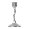 Broste Copenhagen Amy Lysestage H 15 cm - Aluminium - Sølvfarvet