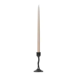 Broste Copenhagen Amy Lysestage H 15 cm - Aluminium - Sort