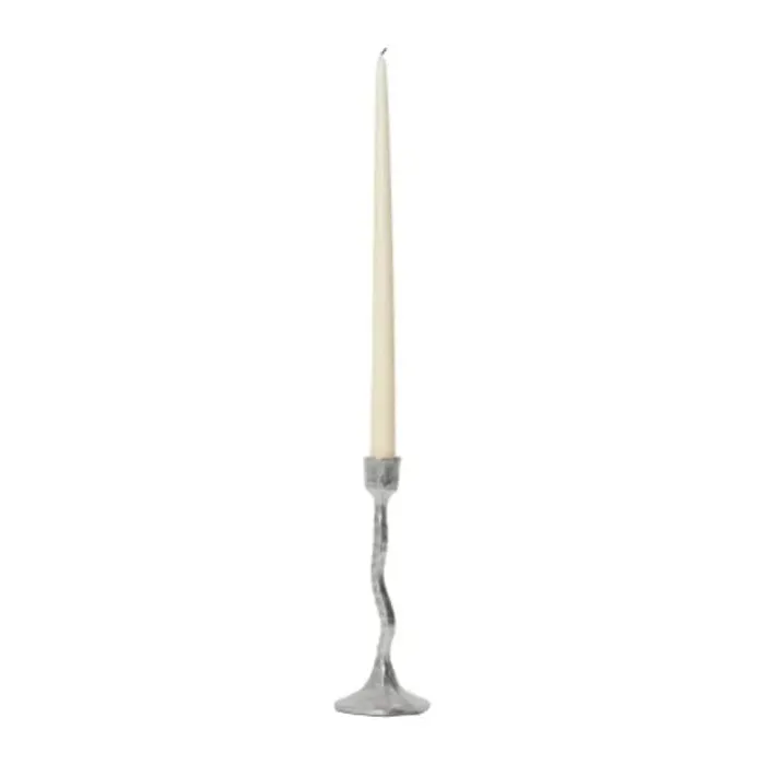 Broste Copenhagen Amy Lysestage H 23 cm - Aluminium - Sølvfarvet