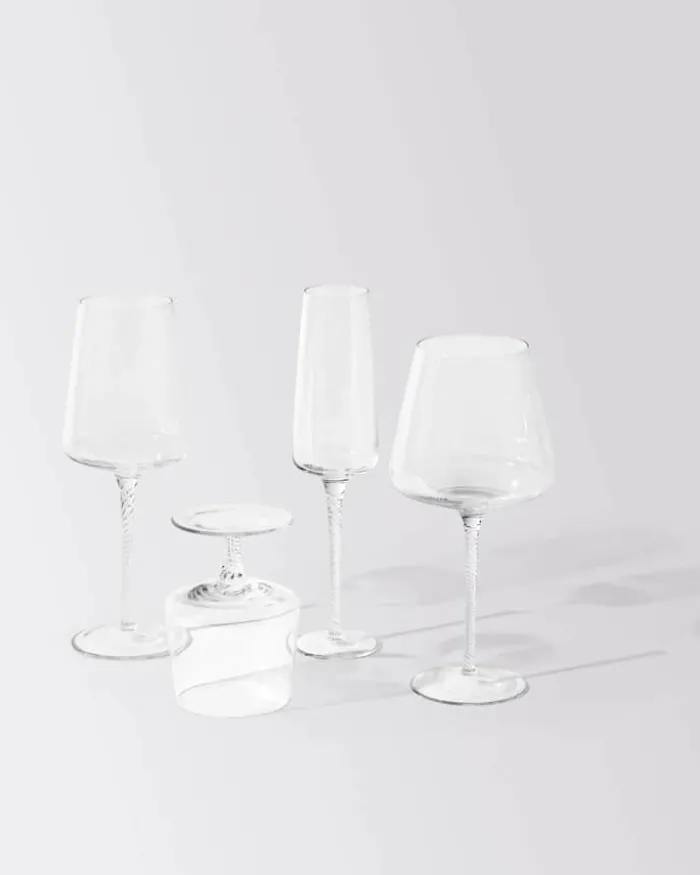 Broste Copenhagen Bellevue Hvidvinsglas - 4 stk. 45 cl - Mundblæst glas