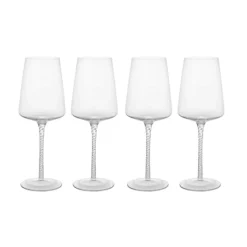 Broste Copenhagen Bellevue Hvidvinsglas - 4 stk. 45 cl - Mundblæst glas