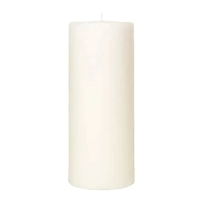 Broste Copenhagen Church Bloklys Ø 10 x H 20 cm - Paraffin - Antique white