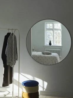 Broste Copenhagen Complete Spejl Ø 110 x D 4,5 cm - Metal - Sort