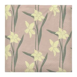 Broste Copenhagen Daffodil Papirserviet B 33 x L 33 cm - Papir - Gul