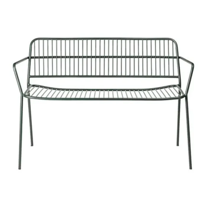 Broste Copenhagen Eden Bænk H 80 xB 115 cm - Stål -Grøn