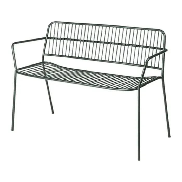 Broste Copenhagen Eden Bænk H 80 xB 115 cm - Stål -Grøn