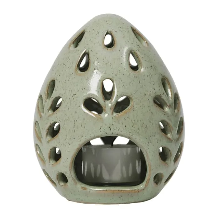 Broste Copenhagen Egga Lanterne Ø 9,5 x H 12 cm - Stentøj - Sand